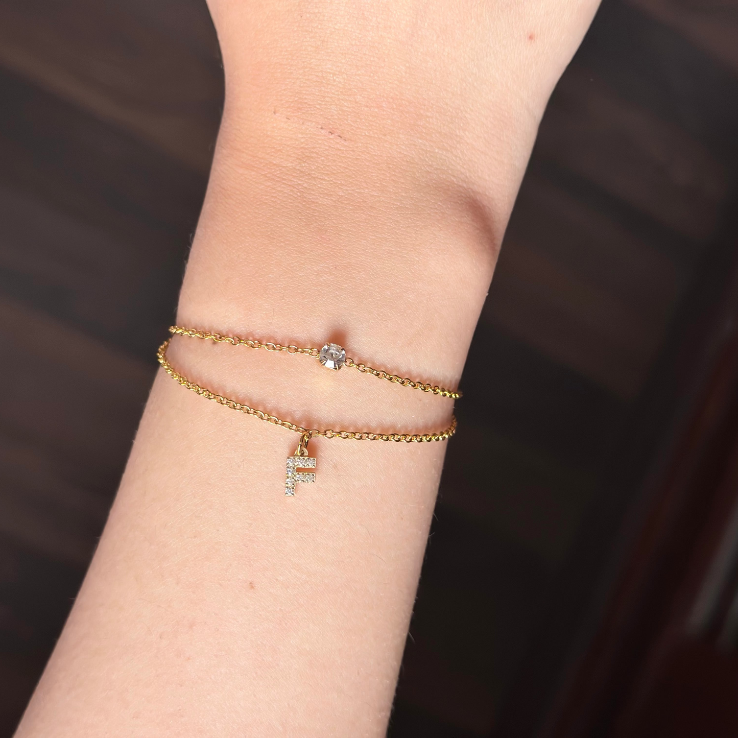 Gourmette initiale DINASTY