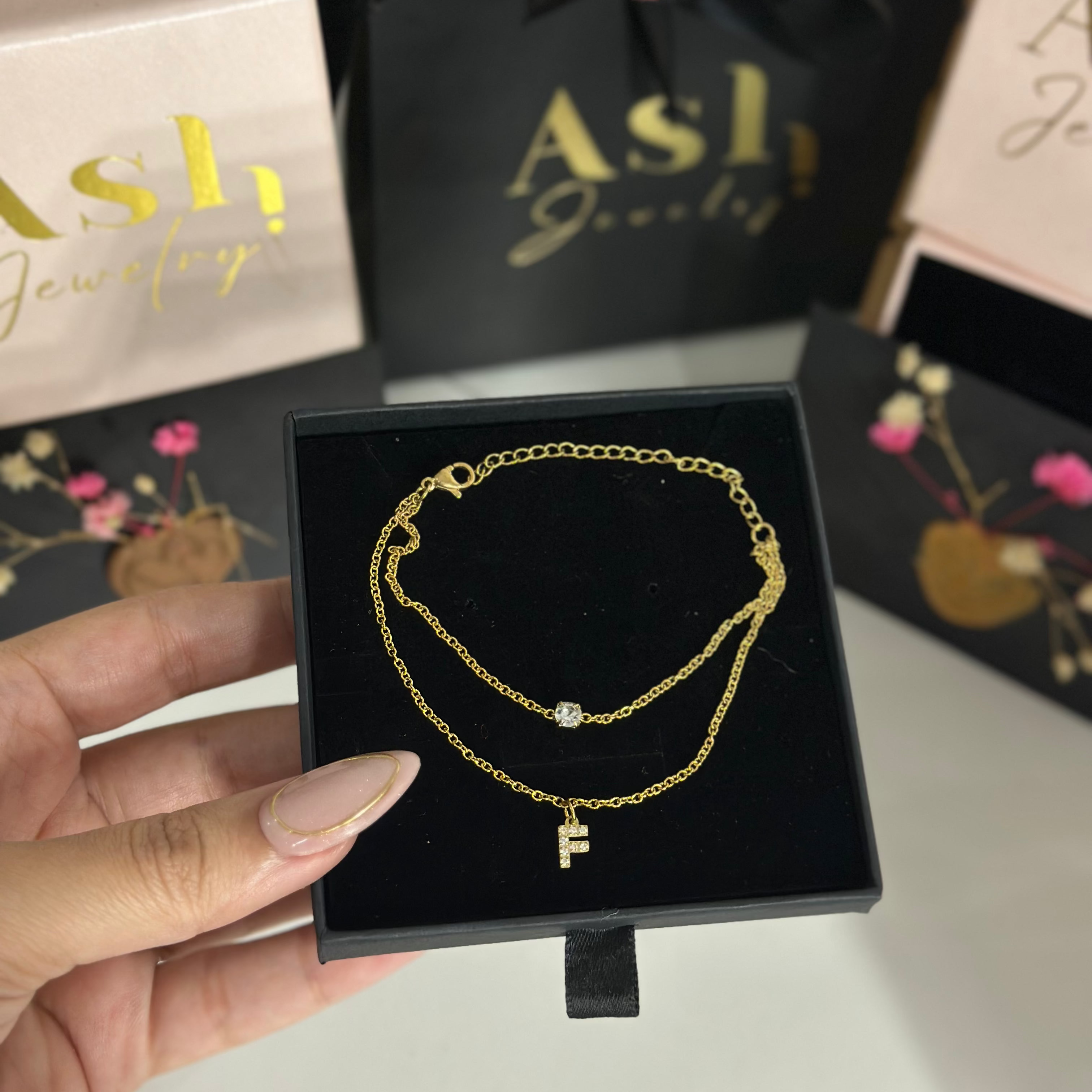 Gourmette initiale DINASTY