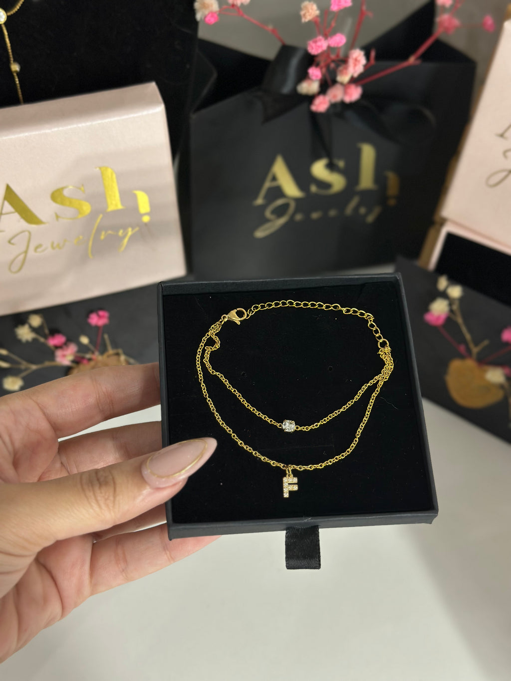 Gourmette initiale DINASTY