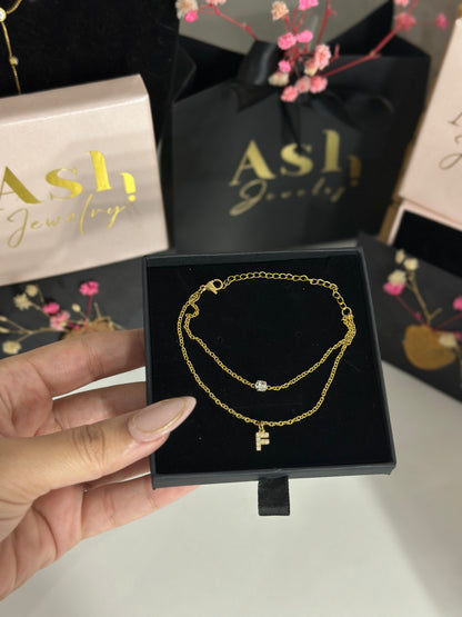 Gourmette initiale DINASTY