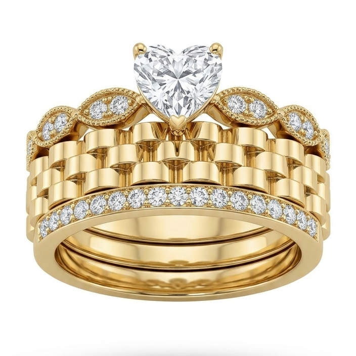 Bague Ensemble 3pieces LOVE