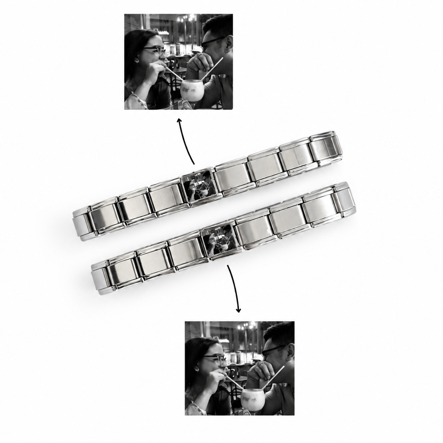 PACK-Photo ITALIAN BRACELET Couple