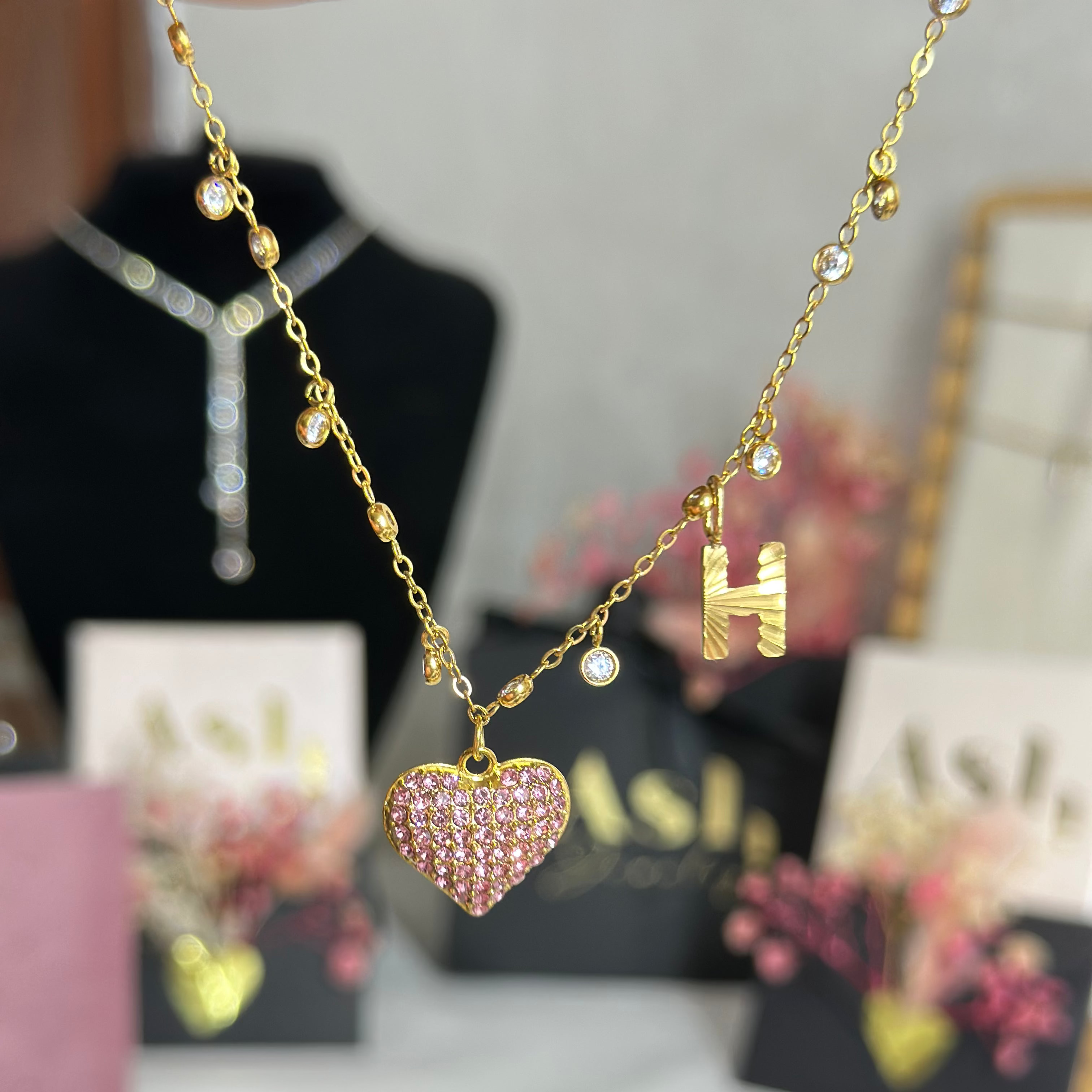 Collier initiale Coeur-PANDORA