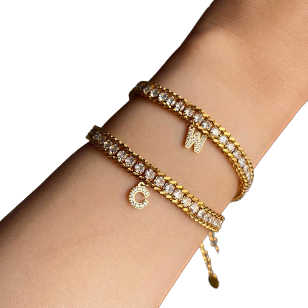 Gourmette initiale RIVIERE