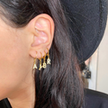 Boucles d'oreilles initiale-JULIA