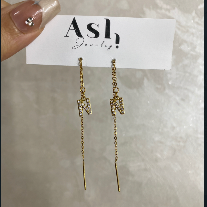 Boucles d'oreilles initiale-LOVELY