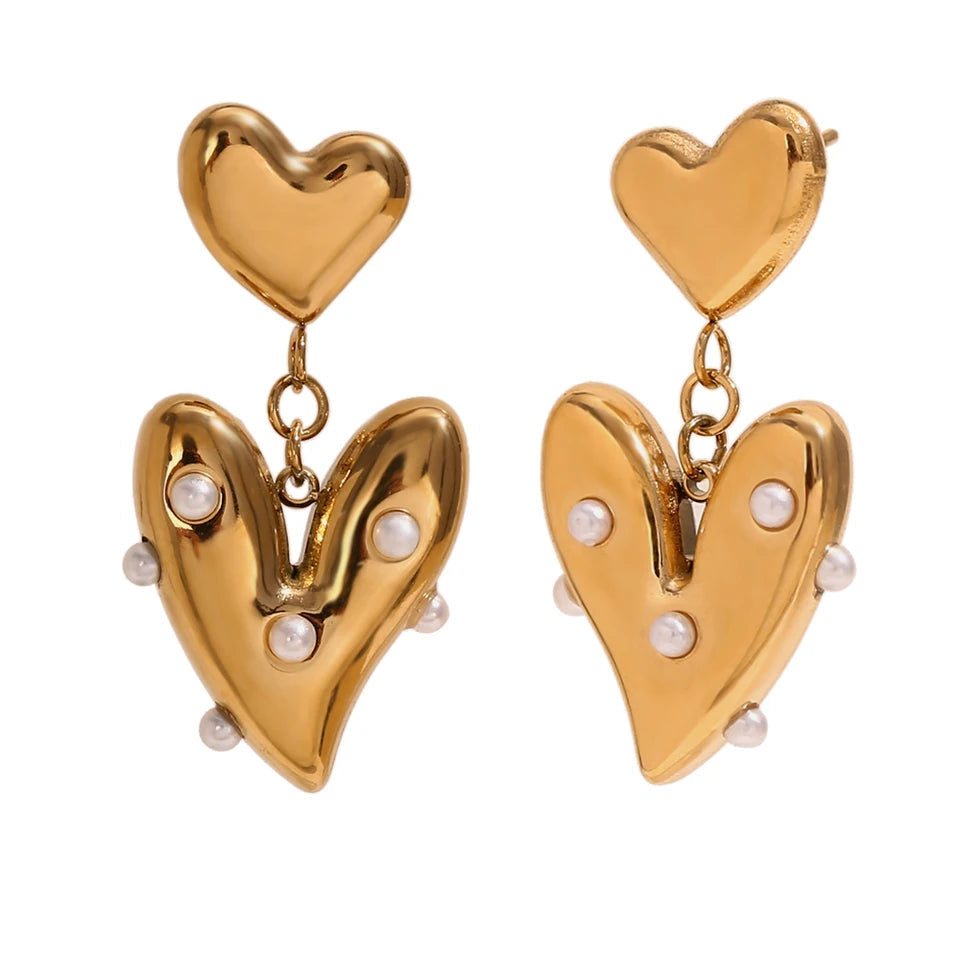 Boucles d'oreilles PerlaCoeur