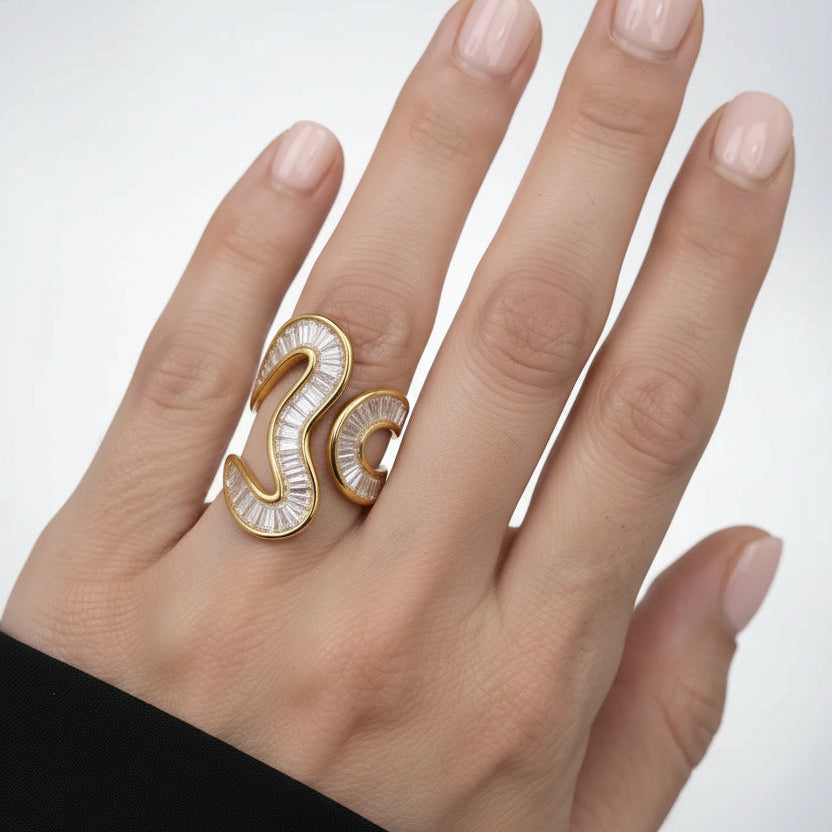 Bague full zircon-Cinan