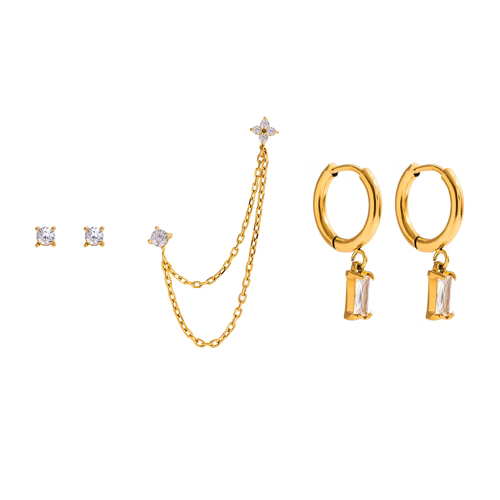 Ensemble Boucles d'oreilles ZEIN