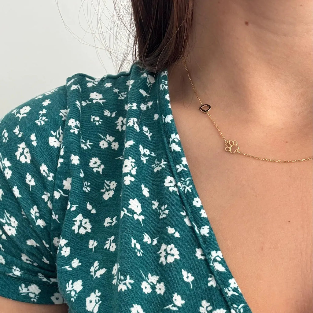 Collier SIDELOVE- patte de chat/chien