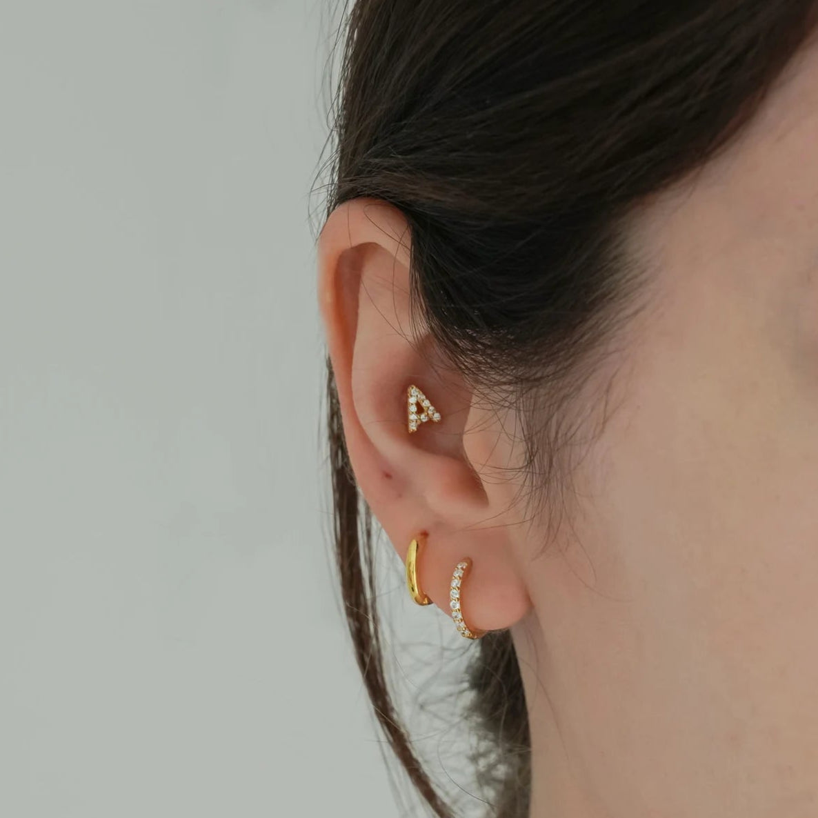 Boucles d'oreilles initiale-DENIZ