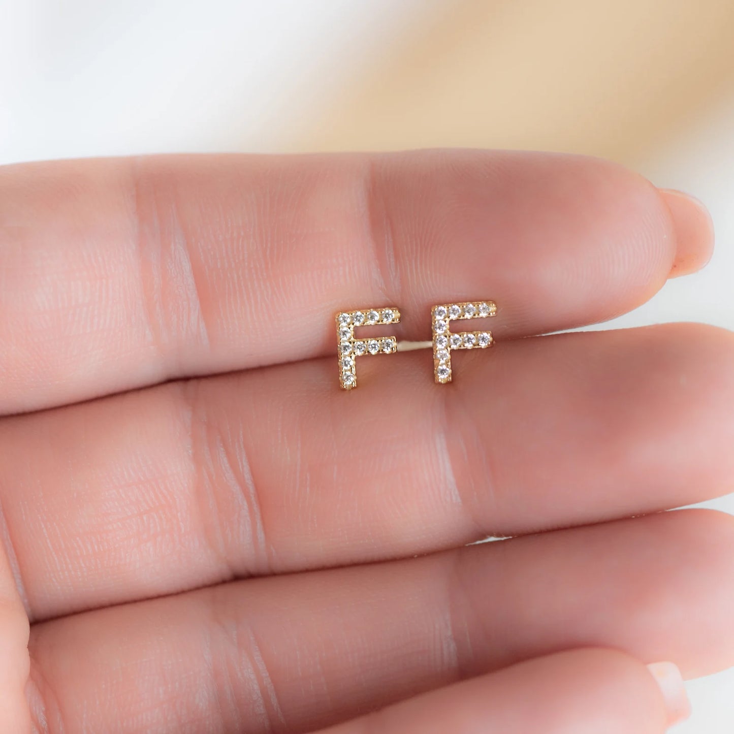 Boucles d'oreilles initiale-DENIZ